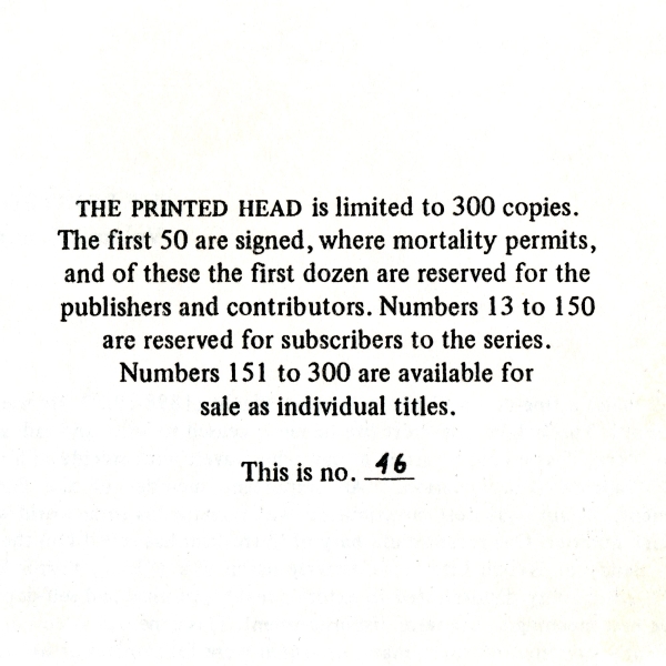 Jacques Rigaut “LORD PATCHOGUE & OTHER TEXTS” ナンバー